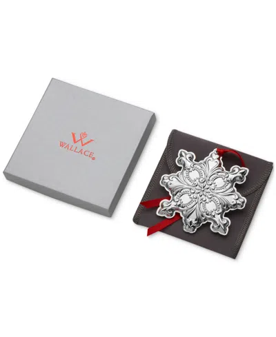Wallace 2025 Sterling Silver Grande Baroque Snowflake Ornament, 28th Edition In Silver