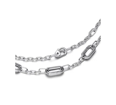 Pandora Five Links Chain Necklace In Metallic