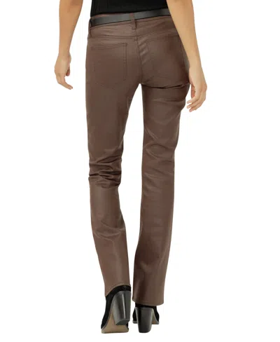 Silver Jeans Co. Women's Suki Mid Rise Curvy Fit Slim Bootcut Jeans In Brown