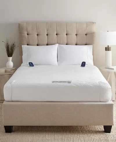 Shavel Micro Flannel Electric Mattress Pad, King In White
