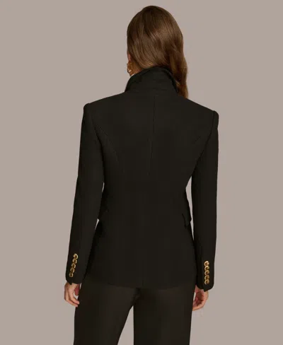 Donna Karan Women's Double Breasted Buttoned Blazer In Black