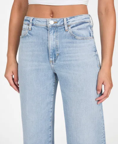 Guess Women's Wide Leg High Rise Pants In Blue