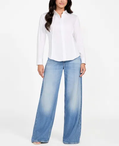 Guess Cassidy Button-up Shirt In White