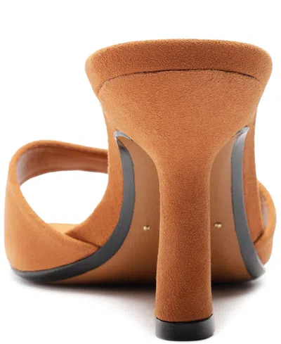 Schutz Posseni Leather Heeled Mule In Cuoio Brown, Women's At Urban Outfitters In Brown