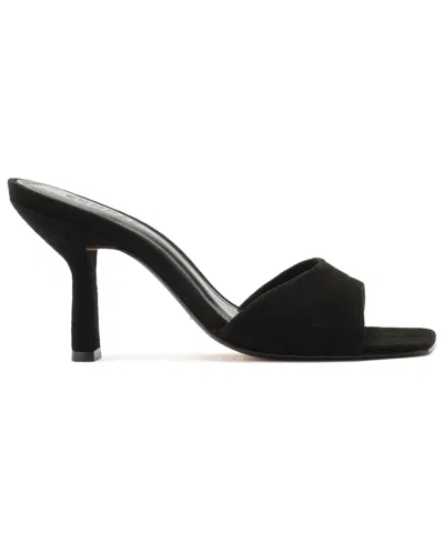 Schutz Posseni Leather Heeled Mule In Black, Women's At Urban Outfitters In Black