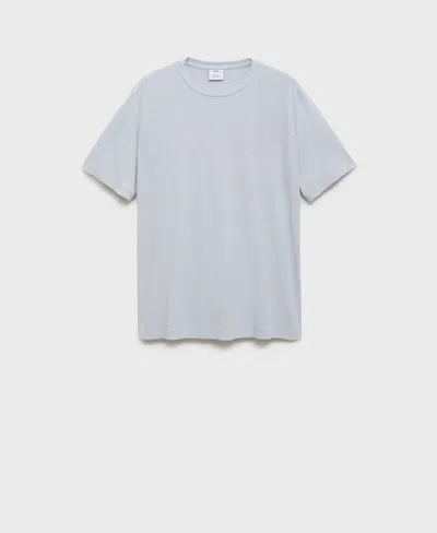 Mango Men's Linen Slim-fit T-shirt In Green