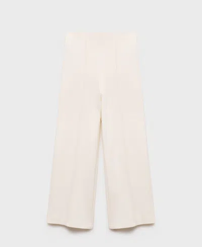 Mango Women's Cotton Crop Pants In Neutral