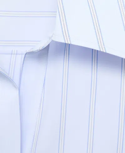 Mango Women's Lapels Striped Shirt In Blue