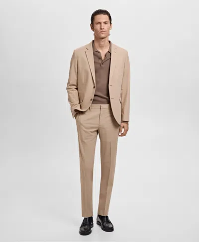 Mango Men's Paris Slim-fit Suit Pants In Neutral