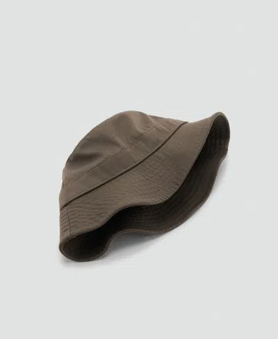 Mango Bucket Hat In Brown