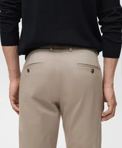 Mango Men's Dublino Slim-fit Chino Pants In Black