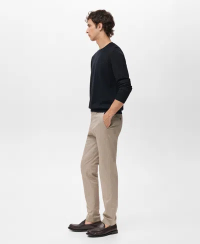 Mango Men's Dublino Slim-fit Chino Pants In Black