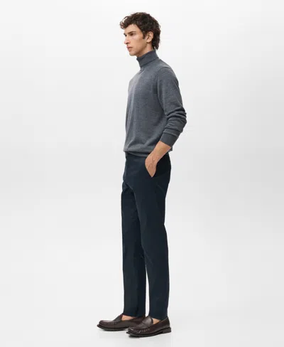 Mango Men's Dublino Slim-fit Chino Pants In Blue