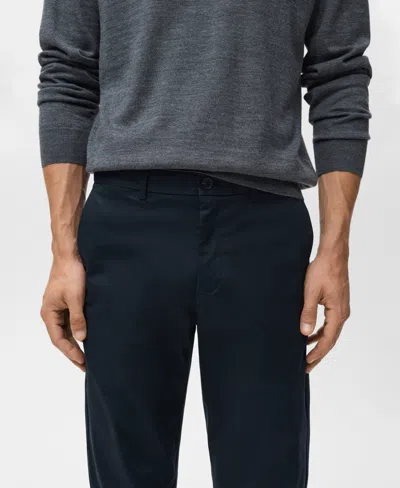 Mango Men's Dublino Slim-fit Chino Pants In Blue