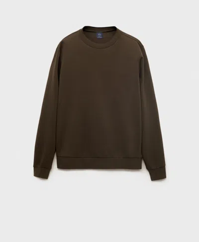Mango Sweatshirt In Brown