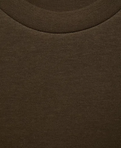 Mango Sweatshirt In Brown