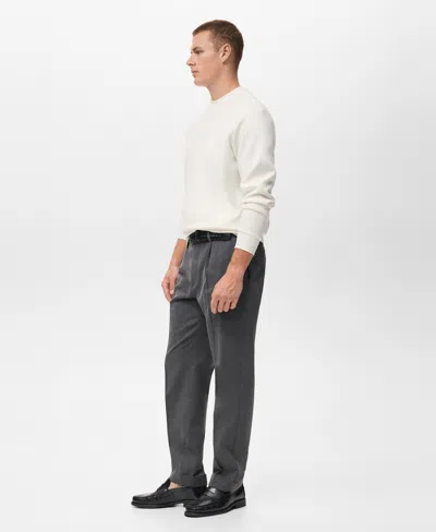 Mango Men's Regular-fit Cotton Sweatshirt In White