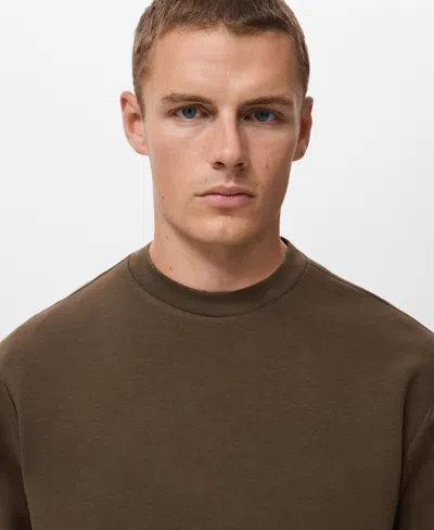 Mango Sweatshirt In Brown
