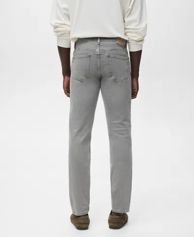Mango Men's Jan Slim-fit Gray-wash Jeans In Gray