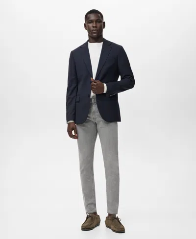 Mango Men's Jan Slim-fit Gray-wash Jeans In Gray