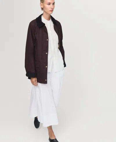 Mango Stitch Detail Shirt In Neutral