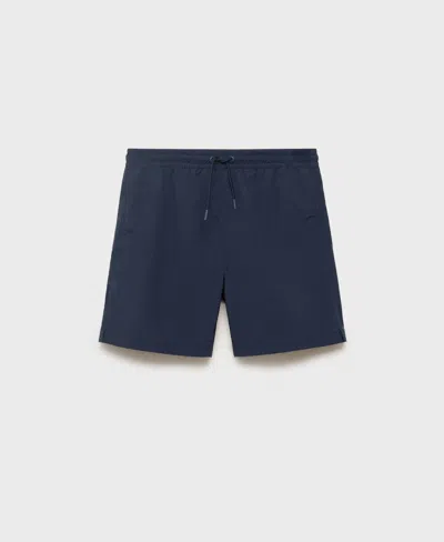 Mango Men's Basic Drawstring Swimsuit In Multi