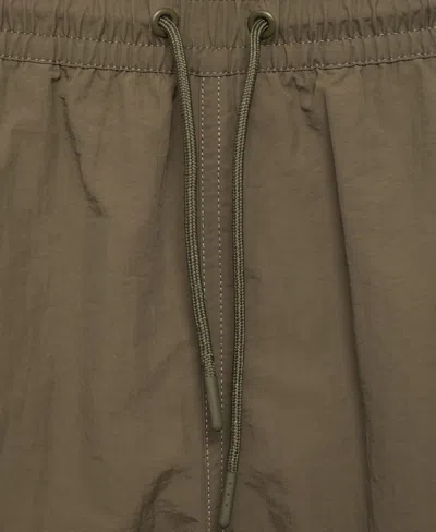 Mango Men's Basic Drawstring Swimsuit In Brown