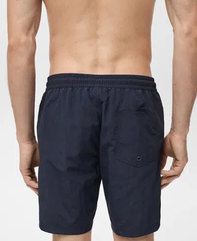 Mango Men's Basic Drawstring Swimsuit In Multi