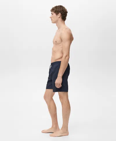 Mango Men's Basic Drawstring Swimsuit In Multi