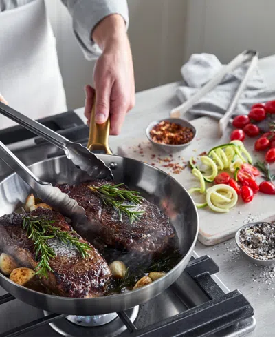 Greenpan Stainless Steel 2-pc. Frypan Set In Silver