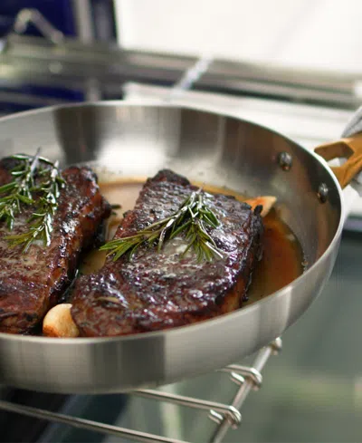 Greenpan Stainless Steel 2-pc. Frypan Set In Silver