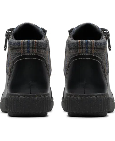 Clarks Women's Collection Caroline Spice Side Zip Booties In Black