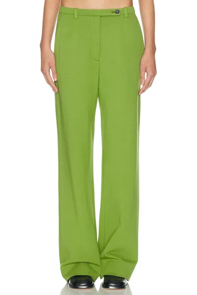 Miu Miu Wide Leg Trouser In Green