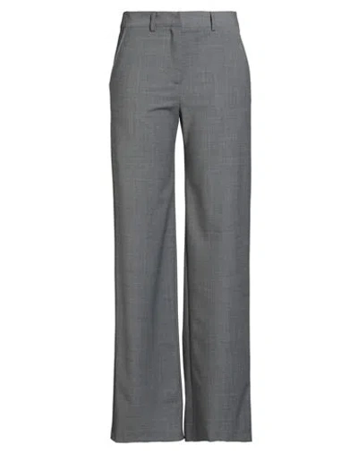 Camicettasnob Woman Pants Grey Size 6 Wool, Polyester, Elastane In Gray