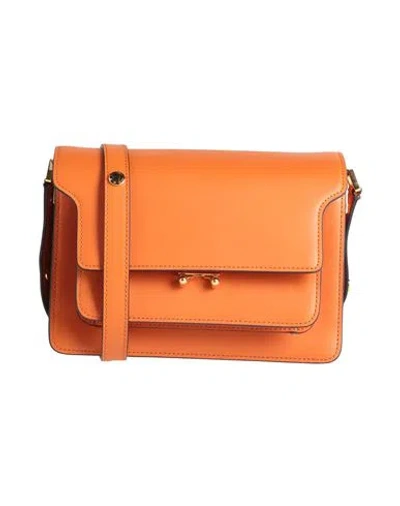 Marni Woman Cross-body Bag Mandarin Size - Soft Leather In Brown