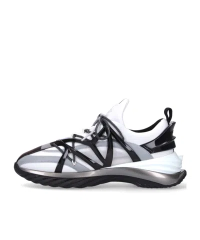 Jimmy Choo Cosmos/m Low-top Panelled Sneakers In Animal Print