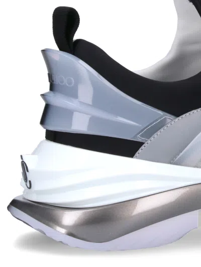 Jimmy Choo Cosmos/m Low-top Panelled Sneakers In Animal Print