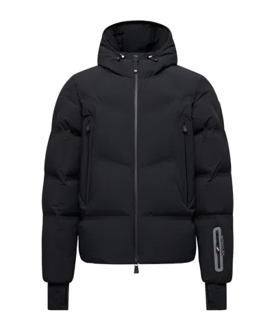 Moncler S Arcesaz Hooded Regular-fit Woven-down Jacket Black In Black