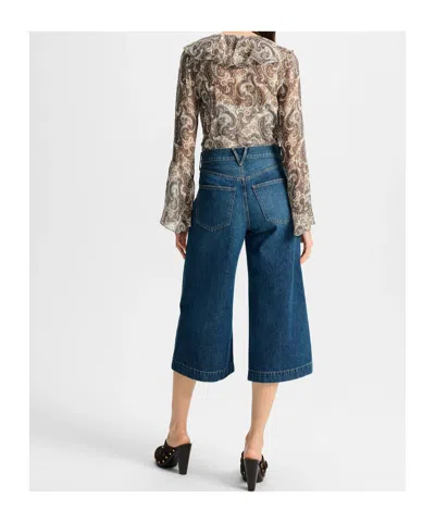 Veronica Beard Kyrie Ruffled Paisley-print Silk-georgette Blouse In Multi