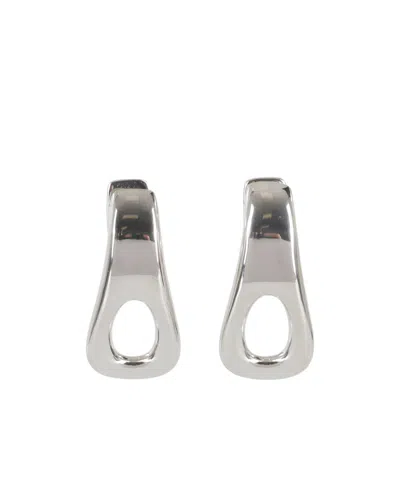 Rabanne Zip-pull Earrings In Metallic