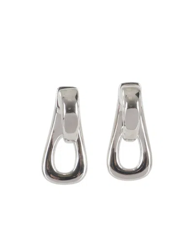 Rabanne Zip-pull Earrings In Metallic