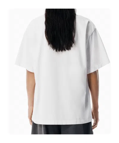 Alexander Wang T-shirt Mit Grafischem Print In White