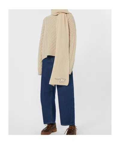 Weekend Max Mara Cotton Denim Barrel Jeans In Blue