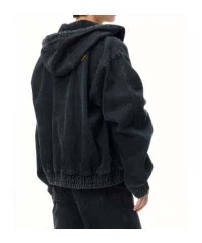 Ader Error Sv Tag Hooded Work Jacket 01 In Black