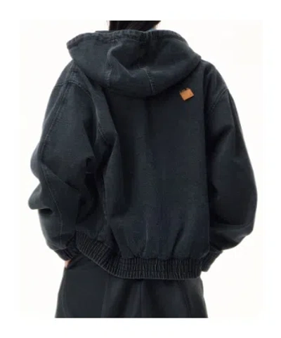 Ader Error Sv Tag Hooded Work Jacket 01 In Black