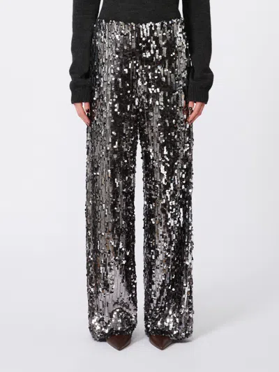 Weekend Max Mara Sequin-embellished Trousers In Black