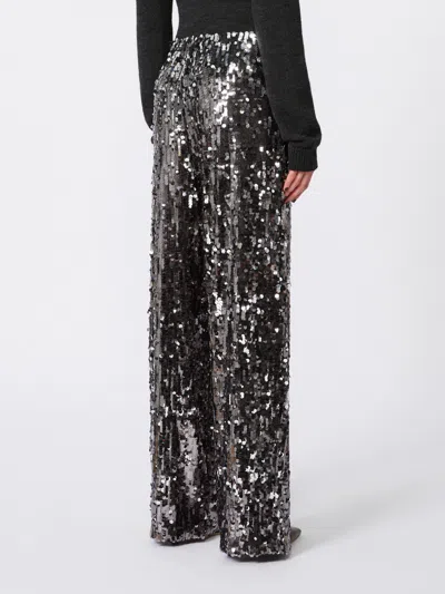Weekend Max Mara Sequin-embellished Trousers In Black