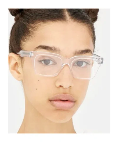 Retrosuperfuture Geometric Frame Plain Mirror In White