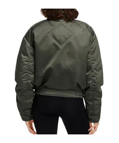 Canada Goose Jade Down Satin Bomber Jacket In Green