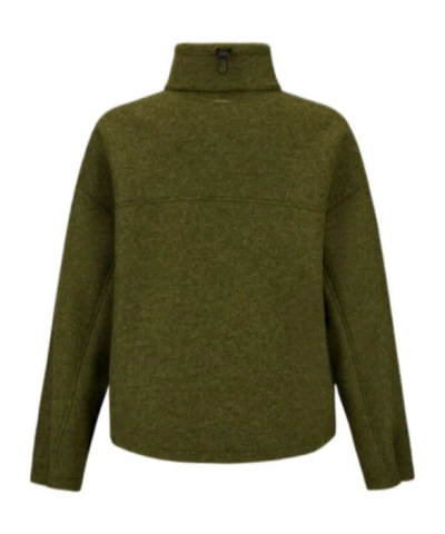 Herno Laminar Jacket In Technical Wool In Green